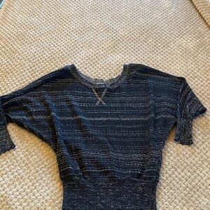 Mudd Black and Silver Women's Top Jersey